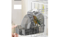 Bird Bath Container with Drawer Removable Cage Bird Bath Long-Lasting