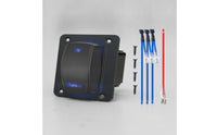 IP68 Waterproof Rocker Switch with Mounting Panel Wired Illuminated Rocker Switch Square Quick Installation for Boaters