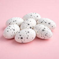 Foam Eggs for Easter Crafts, Mini Decorative Bird Ornaments, Artificial to Decorate, Paintable for Table Centerpiece Projects
