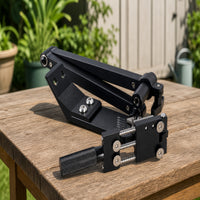 Accurate Lawn Mower Blade Grinder Jig Matte Black Blade Grinder with Adjustable Clamp Sturdy Smooth for Gardeners
