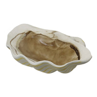Clam Shell Bowl Sculptural Shell Tray Decorative Dish for Coffee Table