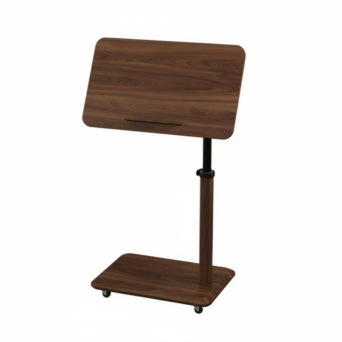 Adjustable Height Tilting C-Shaped End Table 360-Degree rotate Indoor Furniture Multi-Purpose Space-Saving Design for Apartment Dwellers, Home Workers, Students, Living Room, Bedroom, Small Spaces
