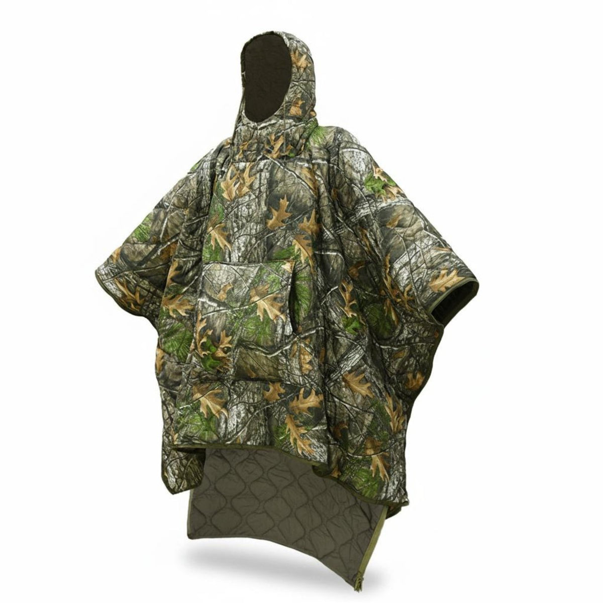 Warm Sleeping Bag Poncho Water-Resistant Hooded Sleeping Cloak Full Body Wrap Camping Poncho Quilt Insulated for Journey