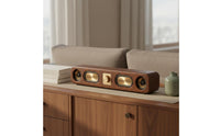 Bass Boosted Retro Bluetooth Speaker Aux Input Vintage Wooden Speaker Easy to Use for Desktop