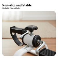 Foldable Design Folding Pedal Exerciser Compact Portable Arm and Leg Exerciser Low Effect Workout for Elderly, Office Workers, Home