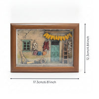 3D Embossed Village Light Farmhouse Night Light Touch Switch Rustic