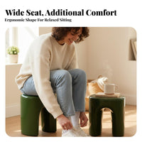 Nordic Design Arched Leg Stool Modern Minimalist Household Furniture Multi-Functional Side Table Multifunctional for Apartment Dwellers, Interior Design Enthusiasts, Living Room, Entryway, Small Areas, Bedroom