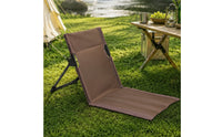 Foldable Beach Mat with Backrest Adjustable Foldable Lounge Chair Folding Lounge Chair Long-Lasting Furniture Versatile