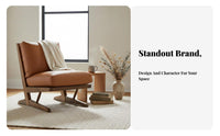 Wabi-Sabi Design Wood Frame suspended Chair Retro design Indoor Furniture Minimalist Aesthetic Lounge Seating adaptable Placement for Interior Designers, Homeowners, Readers, Living Room, perusing corner, Bedroom, Office