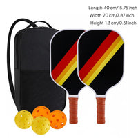 Cushioned Comfort Grip Carbon Fiber Pickleball Paddles Includes Carrying Bag Pickleball Paddle Set Lightweight Honeycomb Center Paddles for Beginners, Women, Men, Outdoor, Indoor