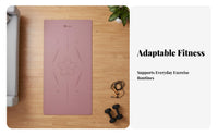 Exercise Mat Noise Reducing Thick Exercise Mat Impact-Absorbing Absorbing Wide Design for Home Exercisers, Beginners, Aerobics