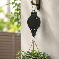 Retractable Plant Pulley Hanger for Hanging Baskets, Planters, and Bird Cages - Creative Home Garden Supply