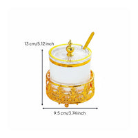 Sealed Seasoning Jar Set with Spoons and Tray Dustproof & Moisture-Proof Luxury Seasoning Jar Set Modern Design Condiment Pots Tray Multipurpose for Dining Table