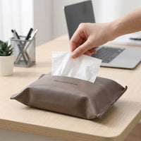 Leather Tissue Case, Waterproof, Tissue Cover, Fits Full Box, 24x17x2cm, Stylish, Living Room, Bedroom