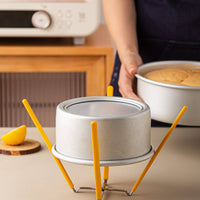 Space-Saving Chiffon Cake Cooling Rack Heat-Resistant Collapsible Cooling Rack Long-Lasting for Home Bakers