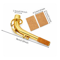 Saxophone Bend Neck Curved Saxophone Neck with Cork Rust-Resistant for Saxophonists