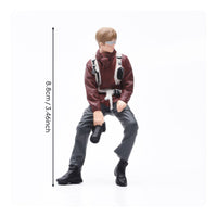 Photographer Figure Hand Painted Male Photographer Figurine High Detailed for Hobbyists, Shelf Decoration