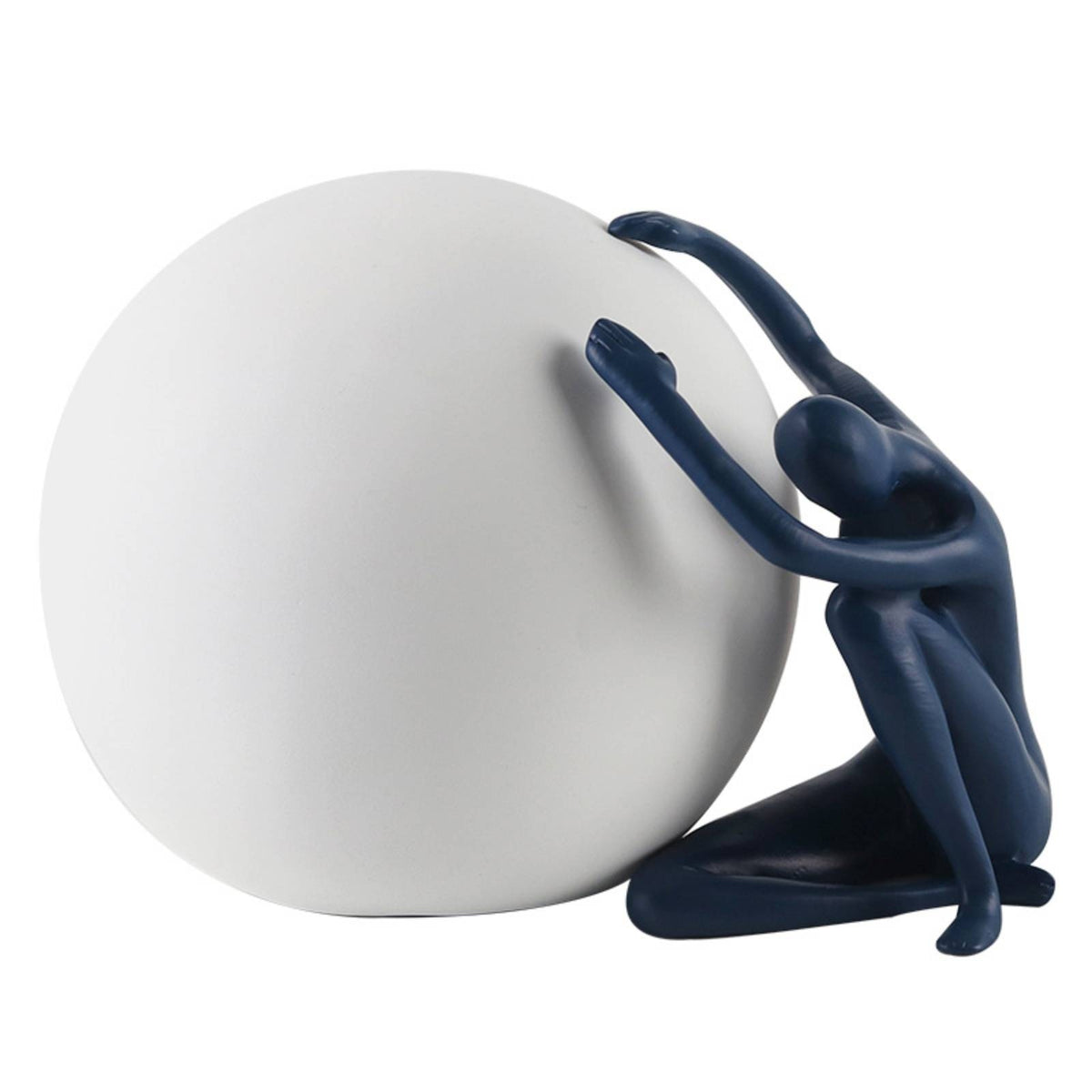 Abstract Sculpture Sophisticated Human Figure Sculpture Smooth Modern Art Ornament for Showroom, Office, Hotel