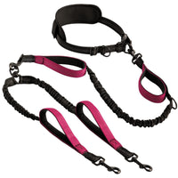 Hands Unrestricted Bungee Dog Leash Elastic Hands-Unrestricted Dog Leash Swivel Reflective for Runners, Running, Jogging