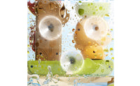 Waterstream Bath Toy with Spoon Interactive Suction Cup Bath Toy for Toddlers, Kids, Children, Bathtub, Bathroom, Shower