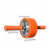 Double-Bearing Core Roller Stable Textured Grip Core Roller Orange Exercise Equipment for Indoor Fitness