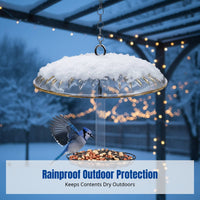 Hanging Bird Feeder Rain Cover, Moisture-Proof Protector for Outdoor Garden or Park