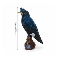 Songbird Figurine Feathered Bird Figurine with Feathers Handmade Artificial Bird for Photographers, Teachers