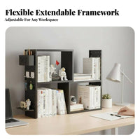 Extendable Pegboard Organizer Space-Saving Desktop Shelf Large Capacity