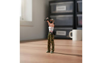 Hand-Painted Photographer Figure Finely Detailed Female Photographer Figurine Diorama Accessory for Collectors