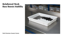 Sturdy Duty Plastic Tray Thickened Design Rectangular Parts Bin Shallow Stackable Container Long-Lasting Turnover Box