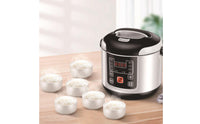 Digital Rice Cooker Compact Electric Rice Cooker Small Appliance Simple for Trucks, Road Trips, Cars