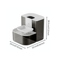 Constant Temperature Heated Feline Water Fountain Easy to Clean Tilt Pour Water Fountain Quiet Large Capacity for Cats, Pets, Dogs, Indoor