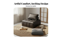 Tofu Cube Seat Combinable Design Connectable Seating Space Saving Floor Sofa for Apartment Dwellers, Young Adults, Bedroom, Lounge Area