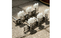 2 Pieces Guitar Tuning Pegs Flower Shaped Knobs Musical Instrument Accessory Metal