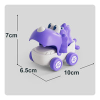 Pull-String Toy Car Open Mouth Dinosaur Toy Car Big Eyes