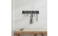 Metal Medal Hanger Rack Easy Installation Wall Mounted Medal Holder Motivational Slogan Athletic Awards Awards Display for Runners, Kids, Living Room