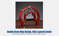 Plastic Double-Tier Hand Percussion Instrument, Orff Music, Parent-Child, Multi-Color