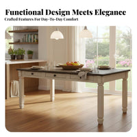 5 Pieces Bench Seating Option Counter-Height Table with Crosssupport Chairs Farmhouse design Dining Set Two-Tcomplete Finish Home Furnishing sturdy Wood Frame for Homeowners, duos