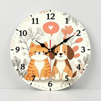 Silent Wall Clock Non-Ticking Wooden Wall Clock Decorative Quiet for Children, Nursery, Bedroom