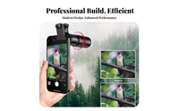 High Magnification 18x Telephoto Ph Single Lens 2-in-1 Function Monocular Telescope for Ph Single Adjustable Focus Mobile Device Telescope Lens Kit HD Optics for Outdoor Enthusiasts, Bird Watchers, Wildlife Viewing, Landscape Photography, Sporting Events