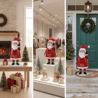 Santa Mailbox Freestanding Mailbox Decoration Outdoor for Porch, Entryway