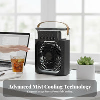 5-Spray Outlet Cooling Fan Quiet Function Desktop Misting Fan Plug-in Desktop Chiller Energy Saving Individual Air Chiller