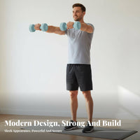 Long-Lasting Dumbbell Portable Solid Cast Iron Dumbbell Compact Strength Training Gear Non-Slip Grip for Men, Beginners, Women, Home Gym, Full Body Workout