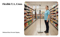 Easy Installation T-Shapedd D Poster Holder Stable Base Floor Standing Sign Holder Portable T-Shaped Banner Stand Sturdy for Event Organizers, Business Owners, Supermarkets, Retail Shop S, Shopping Malls, Trade Exhibition S