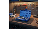 34 Pieces Ratchet Socket Tool Set Socket Tool Set with Case Knurled for Home Handymen, Vehicle Maintenance, Workshop, Home Repair
