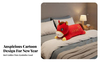Long Horse Full-Length Pillow Auspicious Design Long Horse Soft Toy Horse Plush Support Pillow Super-Soft Large Horse
