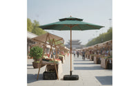 Patio Umbrella with Water-Resistant Base-Resistant Outdoor Umbrella with Base Freestanding Parasol for Backyard, Poolside, Market Stall