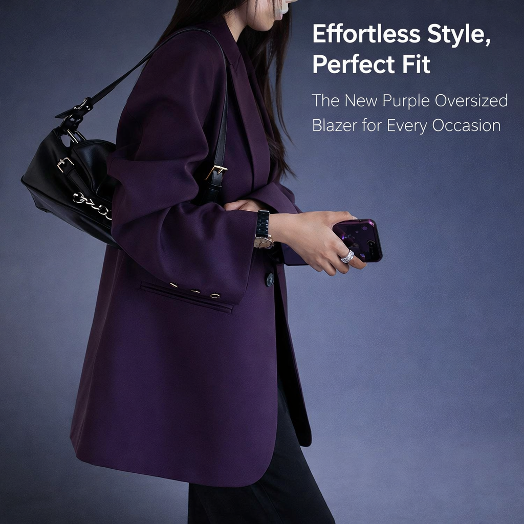 Women's Suits & Blazers for Plus Sizes up to 5XL, Long Sleeve Polyester Blend for Office Wear, Business Casual Lapel Jacket