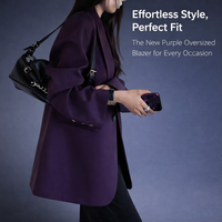 Women's Suits & Blazers for Plus Sizes up to 5XL, Long Sleeve Polyester Blend for Office Wear, Business Casual Lapel Jacket