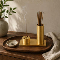 Incense Stick Holder Brass Stick Incense Holder Gold-Toned